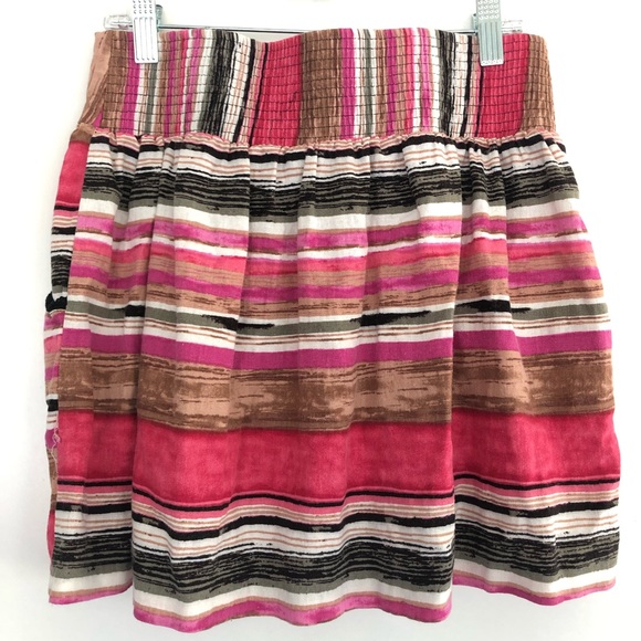 Stoosh Striped Button Pocket Mini Skirt S - Picture 3 of 6